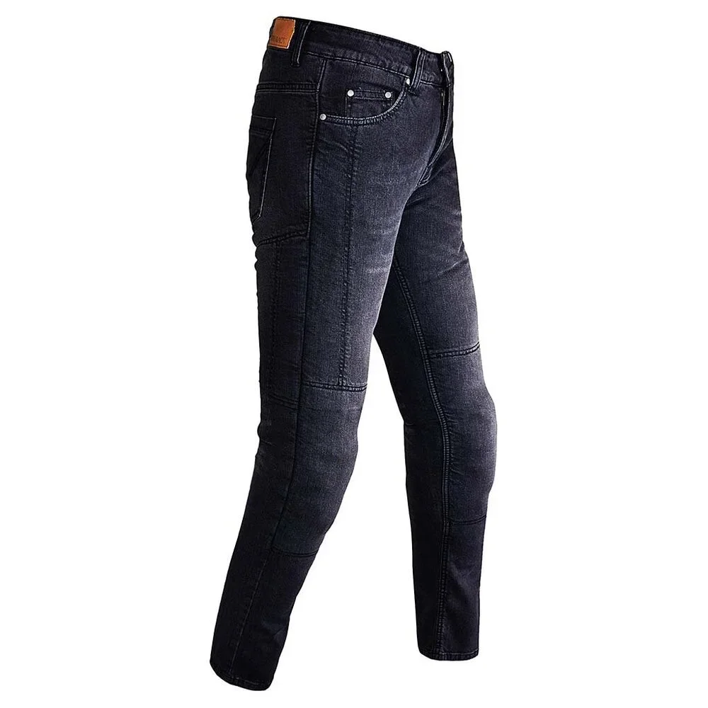 RIDERACT® Men’s Black Motorcycle Riding Jeans Denim Pants w/ CE Armor Size 38 - Picture 5 of 11
